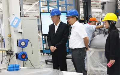 聚勢同創(chuàng)——中環(huán)股份沈浩平董事長考察晶盛機電，共謀機電設(shè)備發(fā)展新篇章